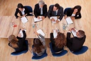 Board Table People Sitting