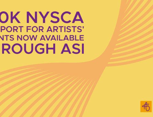 $10K NYSCA ‘Support for Artists’ Grants Now Available Through ASI
